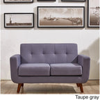 Divanetto moderno in tessuto grigio