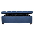 Modern Grey Diamond-tufted Shoe Storage Bench