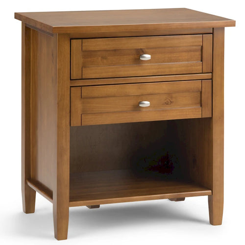 24 inch Wide Transitional Bedside Nightstand Table - 24 Inches wide